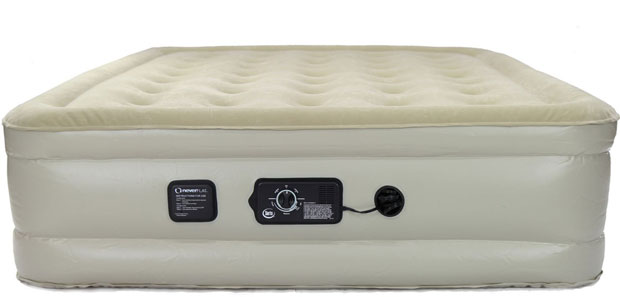 Inflatable Bed with a Never Flat Pump